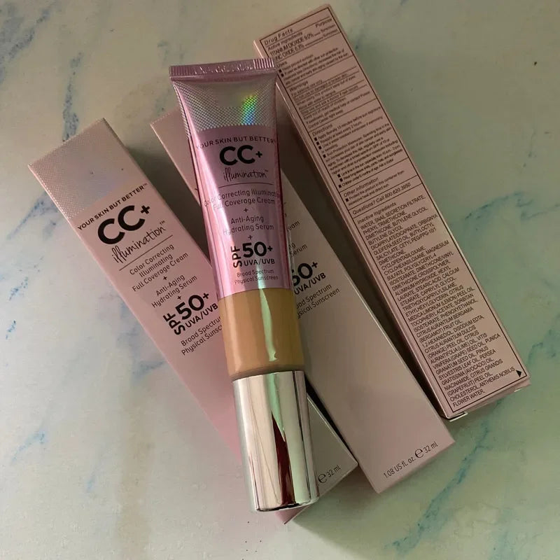 Make up Kit Foundation It's Your Skin but Better CC Illumination Color Correcting Full Coverage Cream Spf 32 Oil- Free CC