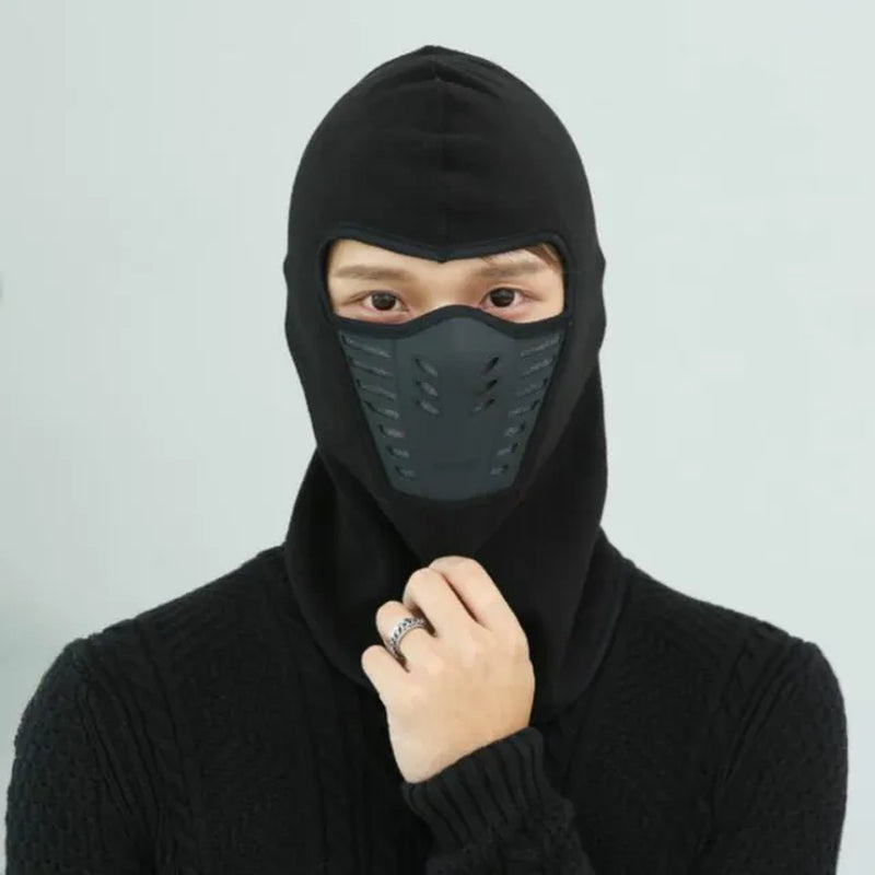 Bike Face Mask Outdoor Winter Warm Bicycle Bike Climbing Skiing Windproof Carbon Filter Thermal Fleece Balaclava Head Protector