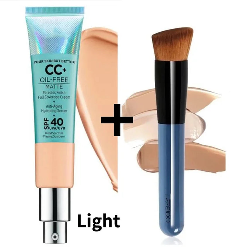 Make up Kit Foundation It's Your Skin but Better CC Illumination Color Correcting Full Coverage Cream Spf 32 Oil- Free CC