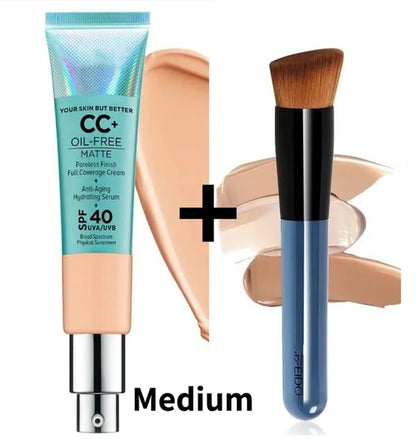 Make up Kit Foundation It's Your Skin but Better CC Illumination Color Correcting Full Coverage Cream Spf 32 Oil- Free CC 