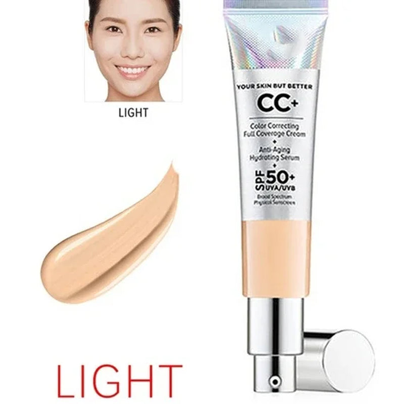 Make up Kit Foundation It's Your Skin but Better CC Illumination Color Correcting Full Coverage Cream Spf 32 Oil- Free CC 