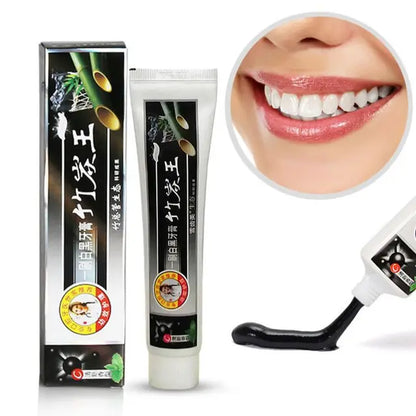 Activated Carbon Coconut Shell Tooth Powder Bamboo Charcoal Toothpaste Soft Bristle Wood Toothbrush Oral Hygiene and Cleaning