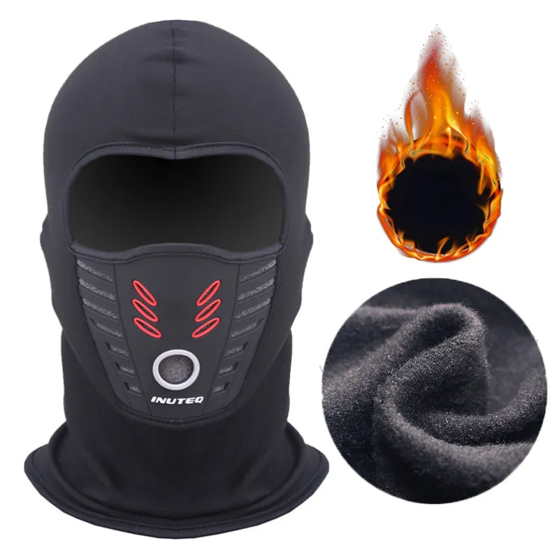 Summer Winter Warm Fleece Motorcycle Face Mask Anti-Dust Windproof Full Face Cover Breathable Hat Neck Helmet Mask Balaclavas