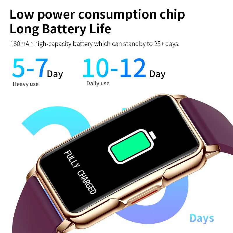 Smart Watch Women Men Bluetooth Connected Phone Music Fitness Sports Bracelet Sleep Monitor 1.47-Inch Man Smartwatch Women