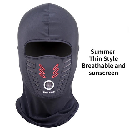 Summer Winter Warm Fleece Motorcycle Face Mask Anti-Dust Windproof Full Face Cover Breathable Hat Neck Helmet Mask Balaclavas