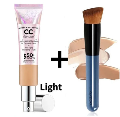 Make up Kit Foundation It's Your Skin but Better CC Illumination Color Correcting Full Coverage Cream Spf 32 Oil- Free CC 