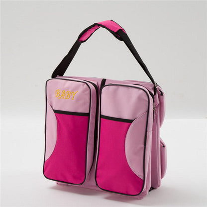 3-in-1 Portable Diaper Bag. Ultimate Convenience: Travel crib, diaper bag, changing station - Parenting Made Easier