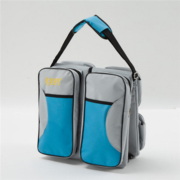 3-in-1 Portable Diaper Bag. Ultimate Convenience: Travel crib, diaper bag, changing station - Parenting Made Easier